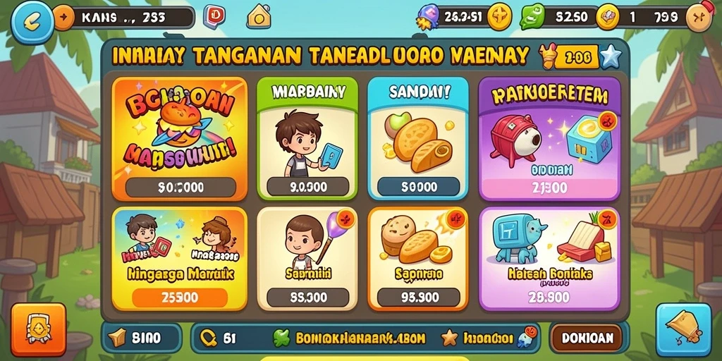 Screenshot yang menunjukkan sistem reward yang menguntungkan.