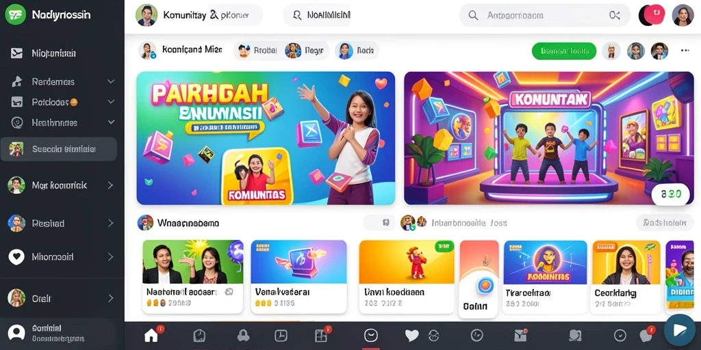 Interaksi sosial dengan pemain lain dalam mode multiplayer.
