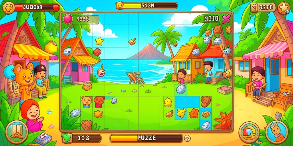 Grafis indah saat menjelajahi dunia dalam game.